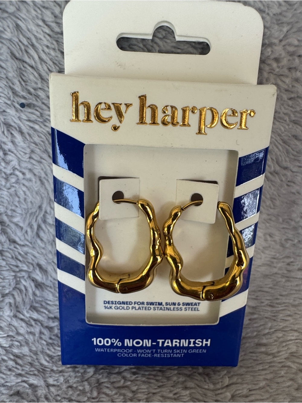 Hey Harper 14K Gold Plated Tarnish/Rust Free Earrings